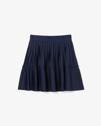 Saia de jersey plissada