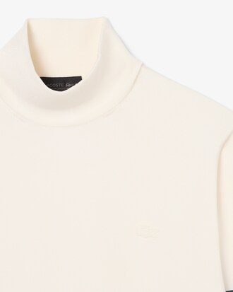 Sweater Runway de Jersey Listrada com Gola Alta