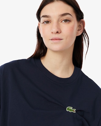 T-shirt em Jersey Drapeada Oversize