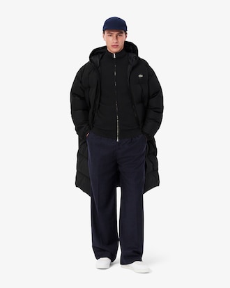 Sweater de Gola Alta em Algodão e com Fecho