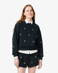 Sweatshirt Oversized de Piqu&eacute; com Bordado