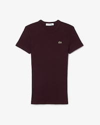 T-shirt de Algod&atilde;o Canelado Slim Fit