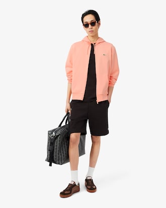 Sweatshirt de Felpa Classic Fit com Fecho