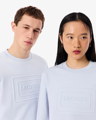 Sweatshirt de Felpa Gravada em Relevo