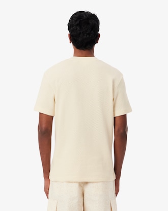 T-shirt de Algod&atilde;o Rendada