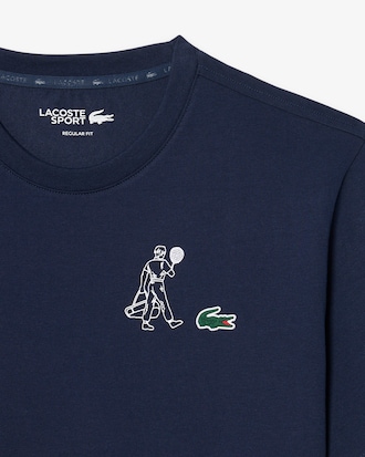 T-shirt de T&eacute;nis com Estampado e Tecnologia Ultra-Dry