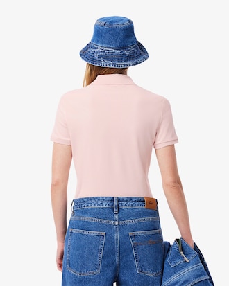 Polo piqué de algodão stretch Lacoste para Mulher