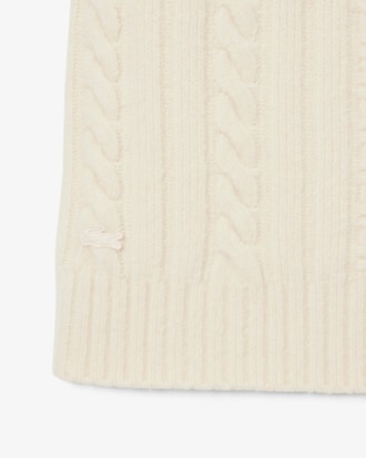 Vestido tipo Sweater de Lã com Efeito Patchwork