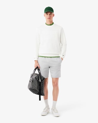 Sweatshirt de Felpa Gravada em Relevo