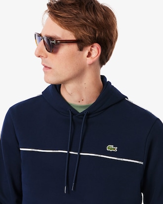 Sweatshirt &agrave;s Listras e com Logo Classic Fit