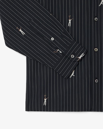 Camisa Relaxed Fit de Algod&atilde;o com Bordado