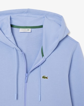 Hoodie em Felpa com Fecho