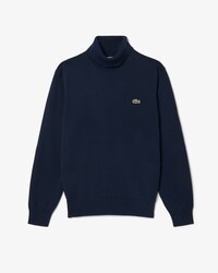 Cotton Jersey Roll Neck Sweater