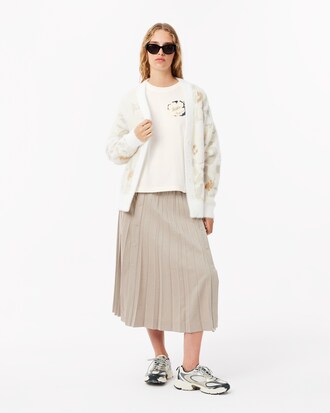 T-shirt de Algodão Oversize com Estampado Floral