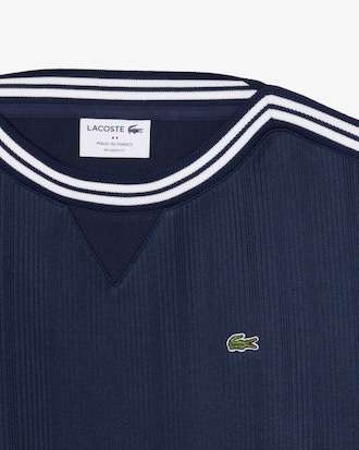 Sweatshirt com Decote &agrave; Barco de Fabrico Franc&ecirc;s