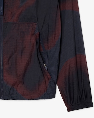 Blus&atilde;o em Nylon Ripstop com Estampado Ombr&eacute;