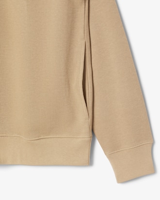 Sweatshirt em Interlock com Gola Alta e Fecho