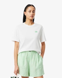 T-shirt em Jersey com Estampado de Crocodilo
