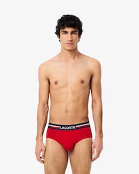 Pack de 3 Cuecas de Algodão Monocromáticas com Logotipo na Cintura
