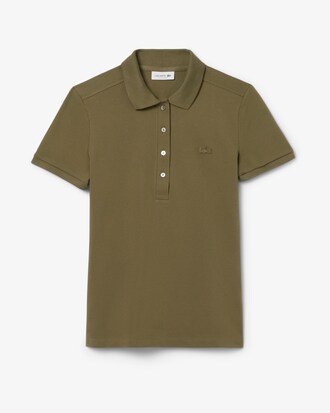 Polo piqué de algodão stretch Lacoste para Mulher