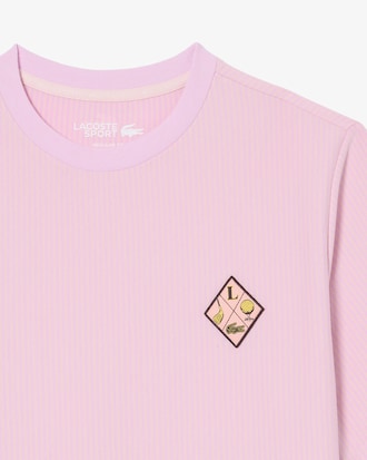 T-shirt de Golfe Listrada com Tecnologia Ultra-Dry