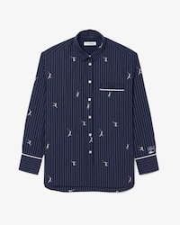 Camisa Oversize com Motivos em Jacquard