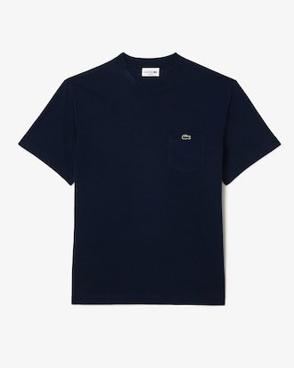 T-shirt de Algodão com Bolso no Peito