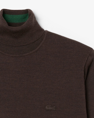 Sweater de Gola Alta em L&atilde; Merino