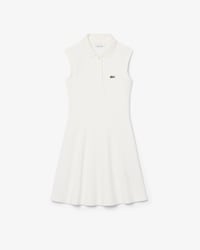 Vestido Piqu&eacute; El&aacute;stico sem Mangas