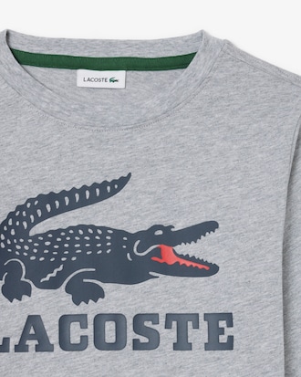 Sweatshirt de Felpa com Estampado de Crocodilo   