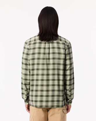 Camisa de Flanela de Algodão e Lã Regular Fit