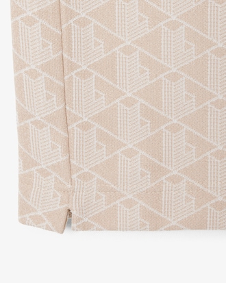 Polo em Jacquard com Monograma Classic Fit