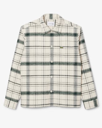 Overshirt Axadrezada de Algod&atilde;o