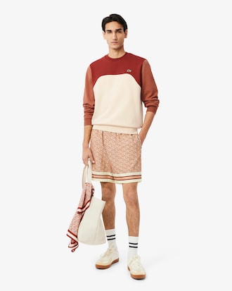 Sweatshirt de Felpa de Algod&atilde;o com Colour-Block