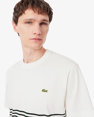 T-shirt Listrada de Jersey em Colorblock