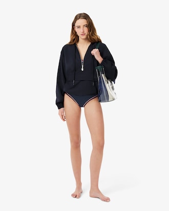 Top de Banho com Acabamento em Contraste