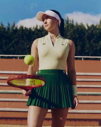 Saia de T&eacute;nis Plissada Edi&ccedil;&atilde;o Roland-Garros