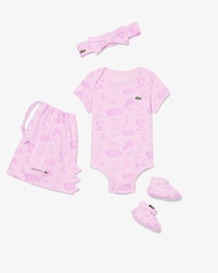 Conjunto de Oferta para Rec&eacute;m-Nascido em Algod&atilde;o Estampado