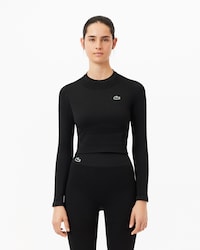 Crop Top Desportivo de Costas Abertas e Sem Costuras