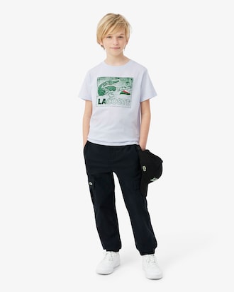 T-shirt de Algod&atilde;o com Estampado Gr&aacute;fico