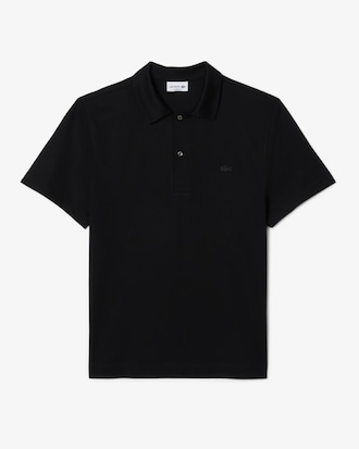 Polo Paris Bordado e com Gola Aberta Classic Fit