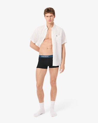 Pack de 3 Boxers de Algod&atilde;o El&aacute;stico