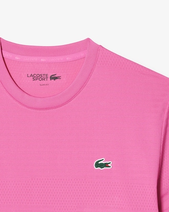 T-shirt de T&eacute;nis em Jacquard El&aacute;stico com Tecnologia Ultra-Dry