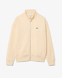 Sweatshirt com Fecho e Acabamento em Contraste