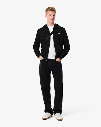 Sweatshirt de Felpa Classic Fit com Fecho