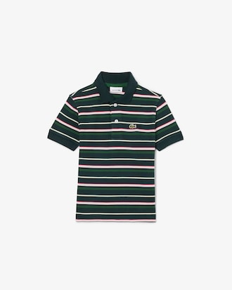 Polo Petit Piqu&eacute; com Listras Contrastantes