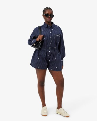 Camisa Oversize com Motivos em Jacquard