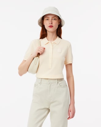 Polo Petit Piqué com Efeito Lavado Slim Fit