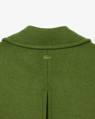 Casaco Runway Longo de Lã Irregular