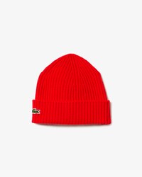Gorro em Malha Canelada Escovada de L&atilde;